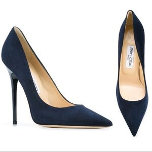 NWT: Jimmy Choo: ANOUK 👠 Navy Sz: 35.5